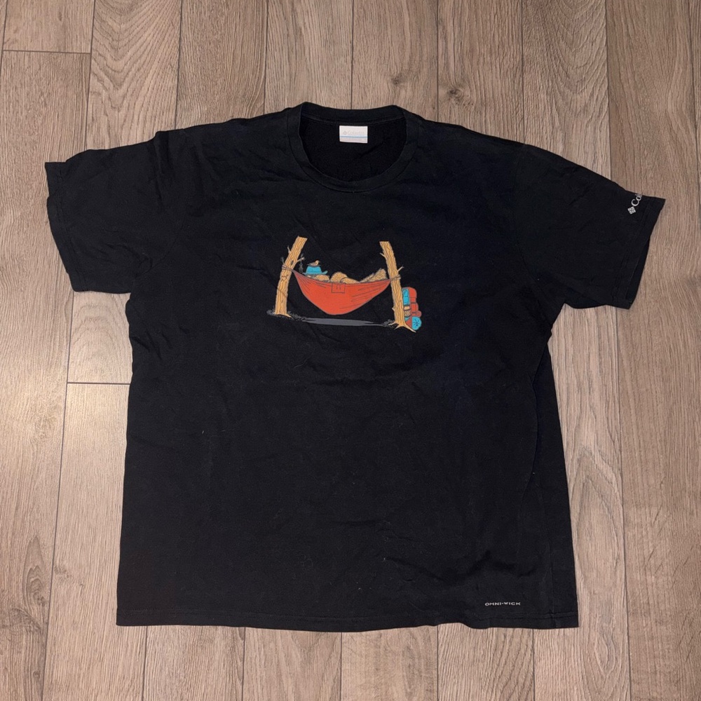 Columbia Black T-Shirt with Graphic